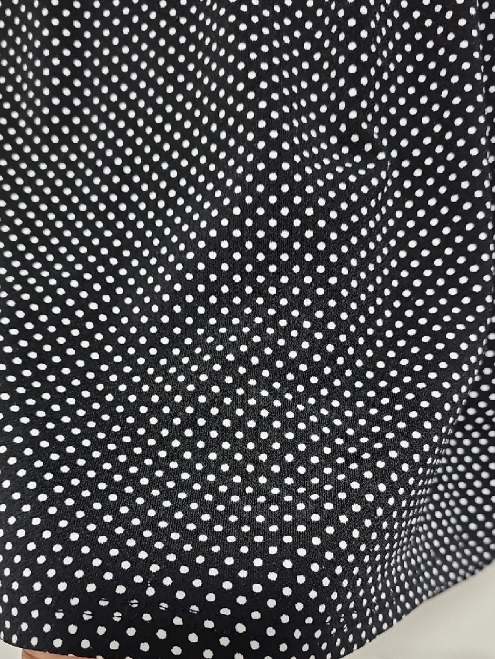 Adrianna Papell Black Polka Dot Peasant Blouse - Picture 7 of 7
